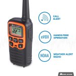 Midland- T51VP3 X-TALKER Spotting and Recovery Walkie-Talkie Long Range – FRS Two Way Radio for kids Caravanning with NOAA Weather Scan + Alert, 38 Privacy Codes – Black/Orange – 2 Pack