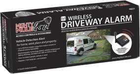 Mighty Mule Wireless Driveway Alarm, Motion Alarms for Cars with Long Range Base Station, Weatherproof Driveway Alert, Ignores Animals and People (FM231)