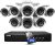 ANNKE 3K Lite Wired Security Camera System with AI Human/Vehicle Detection, H.265+ 8CH Surveillance DVR with 1TB Hard Drive and 8 x 1080p HD Outdoor CCTV Camera, 100 ft Night Vision, Remote Access