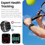 TOZO S4 AcuFit One Smart Watch 1.78″ AMOLED Screen for Men Women, Bluetooth Call Dial Fitness Tracker, Heart Rate and Blood Oxygen, Sleep Monitor, IP68 Waterproof, Workout for iOS Android