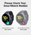 SUPCASE [Unicorn Beetle Pro] Series Case for Galaxy Watch Active 2/Galaxy Watch Active [40mm], Rugged Protective Case with Strap Bands for Galaxy Watch Active/Active 2 [40mm] 2019 Release (Black)