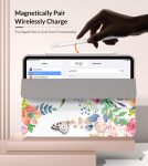 MoKo Case Fit iPad Air 5th/4th Generation 10.9 Inch Case 2022/2020, Slim Trifold Stand Cover with Soft Frosted Back, Auto Wake/Sleep, Support Touch ID and iPad 2nd Pencil Charging,Fragrant Flowers