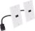 Cable Matters 2-Pack 1-Port HDMI Wall Plate in White (4K UHD, ARC, and Ethernet Pass-Thru Support)