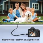 UGREEN Micro HDMI to HDMI Cable Adapter 4K 60Hz Ethernet Audio Return Channel Compatible with GoPro Hero 7/6 Raspberry Pi 5 Retroid Pocket 3+/3 Yoga 3 B500 Sony A6000 Camera Video Capture Card 3FT