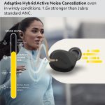 Jabra Elite 8 Active – Best and Most Advanced Sports Wireless Bluetooth Earbuds with Comfortable Secure Fit, Military Grade Durability, Active Noise Cancellation, Dolby Surround Sound – Dark Grey