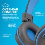 JLab JBuddies Studio On-Ear Kids Wired Headphones, Toddler Headphones, Kid Safe, Studio Volume Safe, Volume Limiter, Folding, Adjustable, Noise Isolation, with Mic (Graphite/Blue)