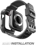 SUPCASE [Unicorn Beetle Pro] Designed for Apple Watch Series 9/SE2/8/7/6/SE/5/4 [41/40mm], Rugged Protective Case with Strap Bands (Black)