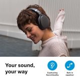 Sennheiser Consumer Audio HD 450BT Bluetooth 5.0 Wireless Headphone with Active Noise Cancellation – 30-Hour Battery Life, USB-C Fast Charging, Virtual Assistant Button, Foldable – Black