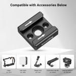 SmallRig Cold Shoe Mount (2pcs Pack) with 1/4″-20 Thread for Camera Cage Flash LED Monitor Microphone – 2060