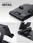 Lamicall Adjustable Phone Tablet Stand, Playstand for Switch, Foldable Desk Holder Dock, Compatible with iPad Mini, 9.7” iPad Pro Air, Phone 12 Mini 11 Pro Xs Xs Max Xr X 8 7 6 6s Plus SE (4-10”)