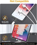 USB C to Lightning Adapter-2 Pack, 27W PD Fast Charging for iPhone 14/13/12/11,for iPad Pro/Air/Mini,for AirPods,Support Data Sync,Not for Headphone/Audio/OTG,with Anti-Lost Loop, Black