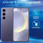 CWQZGUF Galaxy S24 Screen Protector [5+5 Pack] Camera Lens Protector, Fingerprint Unlock Support, HD Tempered Glass, Touch Sensitive, Anti Scratch, for Samsung S24 5G Glass Screen Protector