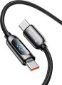 Baseus PD 100W USB C to USB C Cable, 5A Fast Charging USB C Cable with LED Display, Zinc Alloy Nylon Braided Type C Cable for iPhone 15/Pro/Plus/Pro Max, MacBook, iPad Pro/Air, Samsung S23/S22 (6.6ft)