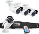 ZOSI H.265+ Full 1080p Home Security Camera System Outdoor Indoor, 5MP-Lite CCTV DVR 8 Channel with Hard Drive 1TB and 4 x 1080p Weatherproof Surveillance Camera with 80ft Night Vision, Motion Alerts