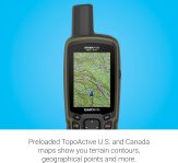 Garmin GPSMAP 65s, Button-Operated Handheld with Altimeter and Compass, Expanded Satellite Support and Multi-Band Technology, 2.6″ Color Display