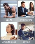 MAIJOFO Wireless Earbuds Bluetooth Headphones Sports Over-Ear Bluetooth 5.3 Ear Buds with Earhooks 120H Playtime Wireless Headphones for Workout Waterproof Bluetooth LED Power Display