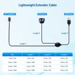 Cable Matters Infrared Remote Extender Cable 10 ft, IR Repeater Kit Cable, IR Extender, USB IR Blaster Cable – 10 Feet