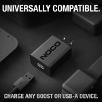 NOCO NUSB211NA 10W USB Power Adapter, 2.1A 5V Wall Charger and Compatible with NOCO, Apple, Samsung, Google, Amazon Devices