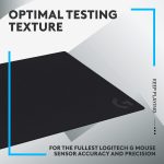 Logitech G640 Large Cloth Gaming Mouse Pad, Optimized for Gaming Sensors, Moderate Surface Friction, Non-Slip Mouse Mat – Black