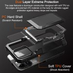 ChuoHoy Case Wallet for Apple iPhone 15 Pro Max Case with Card Holder Accessories, with 2 Pack Screen Protector 2 Pack Camera Lens Cover Protective, Cute Phone Case Woman Men Women Black