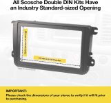 Scosche Double DIN Installation Kit for Select Chrysler/Dodge/Jeep 2007-14 – Compatible with Centric ICCR6BN Stereo