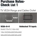 Mounting Dream TV Mount Fixed for Most 26-55 Inch LED, LCD and Plasma TV, TV Wall Mount TV Bracket up to VESA 400x400mm and 100 LBS Loading Capacity, Low Profile and Space Saving Flat Mount MD2361-K