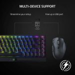 Razer Naga V2 HyperSpeed Wireless MMO Gaming Mouse 19 Programmable Buttons – HyperScroll Technology – Focus Pro 30K Optical Sensor – Mechanical Mouse Switches Gen-2 – Up to 400 Hr Battery Life
