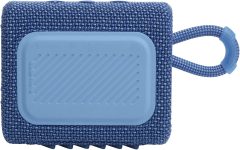 JBL Go 3 Eco Portable Speaker with Bluetooth, Built-in Battery, Waterproof and Dustproof Feature – Blue
