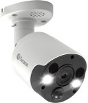 Swann Home Security Camera, POE Cat5e NVR 4K HD Video, Indoor or Outdoor Wired Surveillance CCTV, Color Night Vision, Heat Motion Detection, LED Lights, Metal Housing, Face Recognition, 2-Way Talk