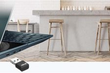 ASUS AX1800 Dual Band WiFi 6 USB Adapter, WiFi 6, 802.11ax, WPA3 Network Security, 5GHz frequency band, Compact size (USB-AX55 Nano)