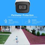 Amcrest UltraHD 4K (8MP) Outdoor Bullet POE IP Camera, 3840×2160, 98ft NightVision, 2.8mm Lens, IP67 Weatherproof, MicroSD Recording, White (IP8M-2496EW-V2)