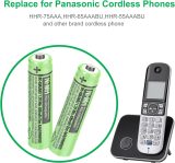 OSIM 4Pack BK-40AAABU Ni-MH AAA Rechargeable Batteries 400mah AAA Ni-MH Rechargeable Batteries 1.2V for Panasonic Cordless Phones, Remote Controls, Electronics