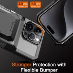 ChuoHoy Case Wallet for Apple iPhone 15 Pro Max Case with Card Holder Accessories, with 2 Pack Screen Protector 2 Pack Camera Lens Cover Protective, Cute Phone Case Woman Men Women Black