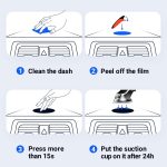 TORRAS Adhesive Sticky Pad Mounting Disk for Car Dashboard, Suction Cup Pad for Cell Phone Holder Car Mount with 80mm Diameter-One Pack
