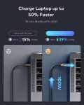 Baseus PD 100W USB C to USB C Cable, 5A Fast Charging USB C Cable with LED Display, Zinc Alloy Nylon Braided Type C Cable for iPhone 15/Pro/Plus/Pro Max, MacBook, iPad Pro/Air, Samsung S23/S22 (6.6ft)
