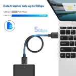 Cable Matters Long USB 3.0 Cable 10ft, USB to USB Cable/USB A to USB A Cable/Male to Male USB Cord/Double USB Cord in Black