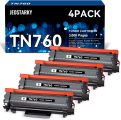 Jeostarky TN760 Toner Replacement for Brother TN760 TN-760 TN730 TN-730 Compatible for MFC-L2710DW DCP-L2550DW MFC-L2750DW HL-L2350DW HL-L2390DW HL-L2370DW HL-L2395DW Ink (Black, 4 Pack)