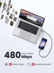 UGREEN USB C to USB C Cable, 60W 2-Pack Nylon Braided USB C Cable for iPhone 15, Samsung Galaxy S23, Google Pixel 7, MacBook Air/Pro, Dell XPS, iPad Pro/Mini/Air, Switch, Steam Deck 3.3FT