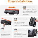 Jeostarky TN760 Toner Replacement for Brother TN760 TN-760 TN730 TN-730 Compatible for MFC-L2710DW DCP-L2550DW MFC-L2750DW HL-L2350DW HL-L2390DW HL-L2370DW HL-L2395DW Ink (Black, 4 Pack)