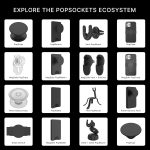 PopSockets Phone Grip Compatible with MagSafe®, Phone Holder, Wireless Charging Compatible, Pill-Shaped Grip – Clear