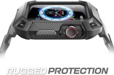 SUPCASE [Unicorn Beetle Pro] Designed for Apple Watch Series 9/SE2/8/7/6/SE/5/4 [41/40mm], Rugged Protective Case with Strap Bands (Black)