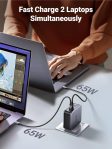 UGREEN 140W USB C Charger, Mac Book Pro Charger Nexode PD3.1 PPS 3-Port Foldable GaN Fast Laptop Wall Charger Power Adapter for MacBook Pro 16”, Dell XPS, iPhone 15 Pro, Chromebook (with 240W Cable)