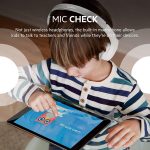 Belkin SoundForm Mini – Wireless Bluetooth Headphones for Kids with Built in Microphone – On-Ear Earphones for iPhone, Fire Tablet & More – White w/Case