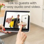 Feit Electric Doorbell Camera, Wireless Video Doorbell, 2.4 GHz WiFi, No Hub, Two-Way Audio, Motion Detection, Night Vision, 1080p HD, Micro SD Card Storage, Hardwired, CAM/Door/WiFi