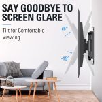 Mounting Dream TV Mount Full Motion TV Wall Mount for Most 32-65 Inch Flat Screen TV, Wall Mount TV Bracket with Dual Arms, Max VESA 400x400mm and 99 LBS, Fits 16″, 18″, 24″ Studs MD2380-24K TV Mounts