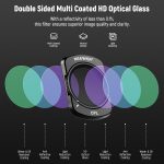 NEEWER Magnetic ND & CPL Filter Kit Compatible with DJI OSMO Pocket 3, 4 Pack ND16 ND64 ND256 CPL Polarizing and Neutral Density Filters, Multi Coated HD Optical Glass/Ultra Slim Aluminum Frame