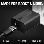 NOCO NUSB211NA 10W USB Power Adapter, 2.1A 5V Wall Charger and Compatible with NOCO, Apple, Samsung, Google, Amazon Devices