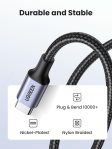 UGREEN USB C to USB C Cable, 60W 2-Pack Nylon Braided USB C Cable for iPhone 15, Samsung Galaxy S23, Google Pixel 7, MacBook Air/Pro, Dell XPS, iPad Pro/Mini/Air, Switch, Steam Deck 3.3FT