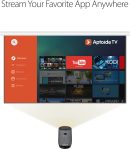 ASUS ZenBeam Latte L1 Portable Wi-Fi Projector- 300 Lumens Projector, Built-in Harman Kardon Bluetooth Speaker, 3 Hours Video Playback, Wireless WiFi Projector, HDMI, USB, Remote Control, AptoideTV