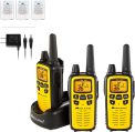 Midland 36 Channel FRS Two-Way Radio – Long Range Walkie Talkie, 121 Privacy Codes, NOAA Weather Scan + Alert (Yellow/Black, 3-Pack)